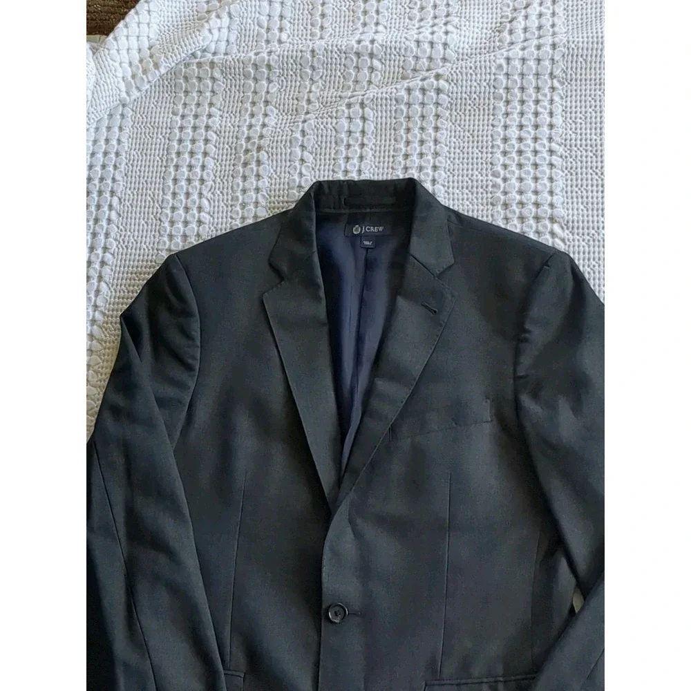 J Crew Aldridge‎ Wool Loro Piana Super 120s Blazer Sz 36 R Charcoal Gray